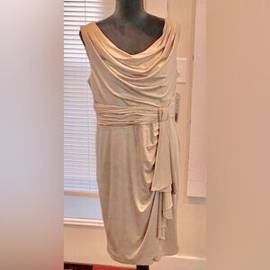 NWT Elegant Gold Women's Dress by Scarlett Sz. 12